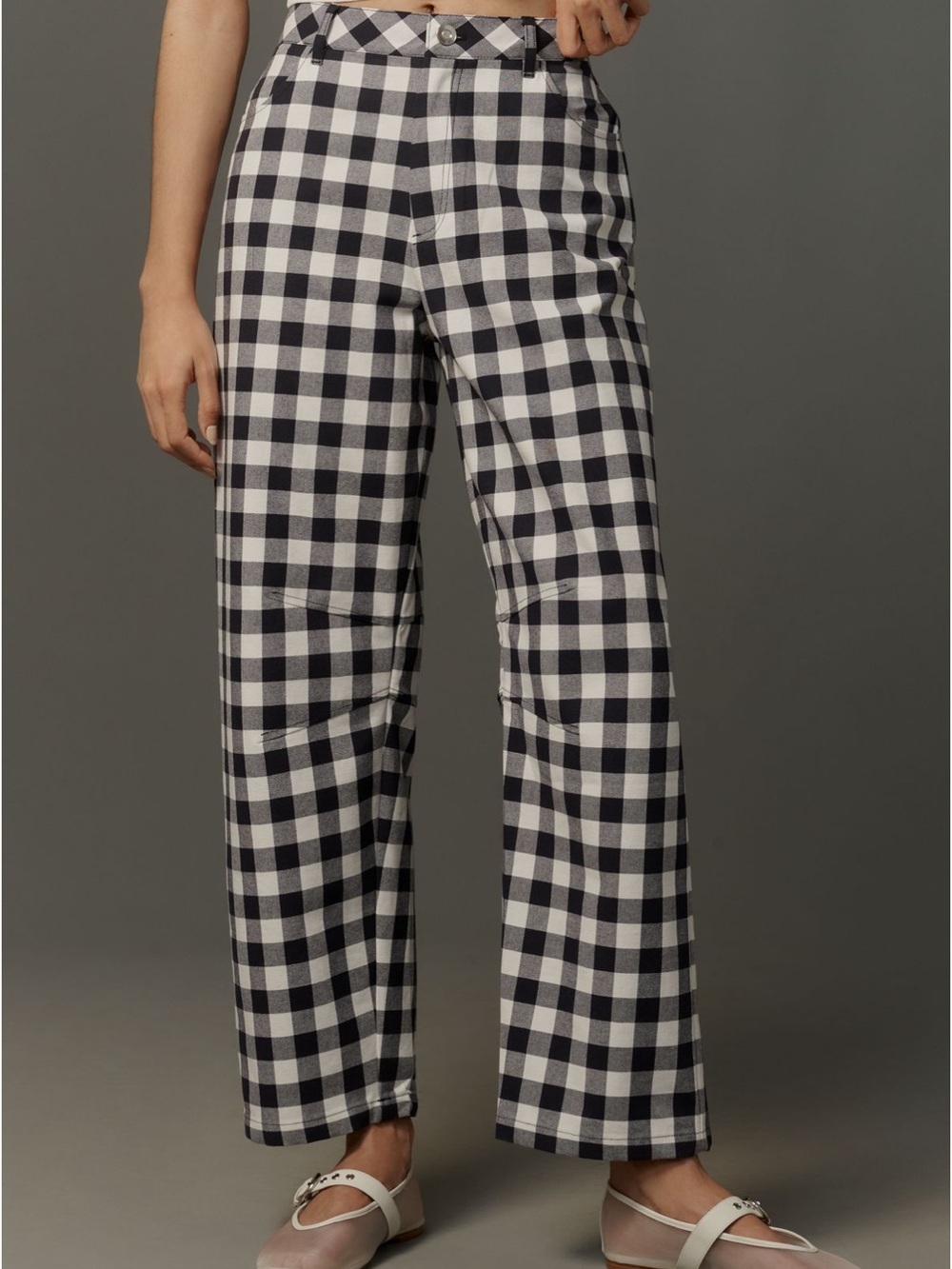 Aligne Ned Check Barrel Trousers